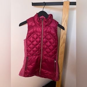 Lululemon Down for a Run Vest; Berry Rumble